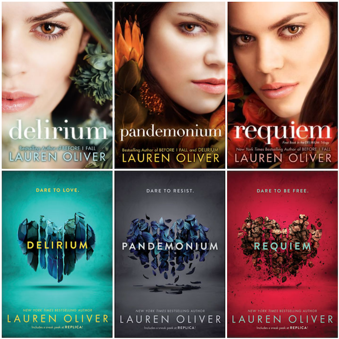 Book Cover Battle: The 'Delirium' Trilogy by Lauren Oliver 